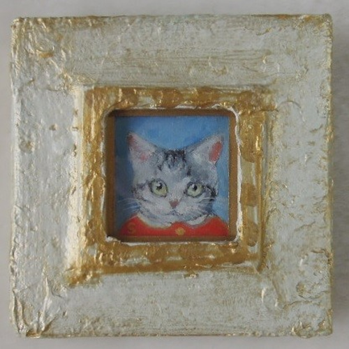 最終価格】諏訪憲二作 猫のポートレート 最終価格】諏訪憲二作 猫の