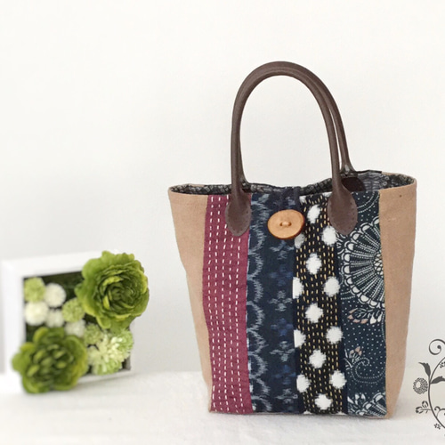 古布酒袋ハンドバッグ◇着物にも◇