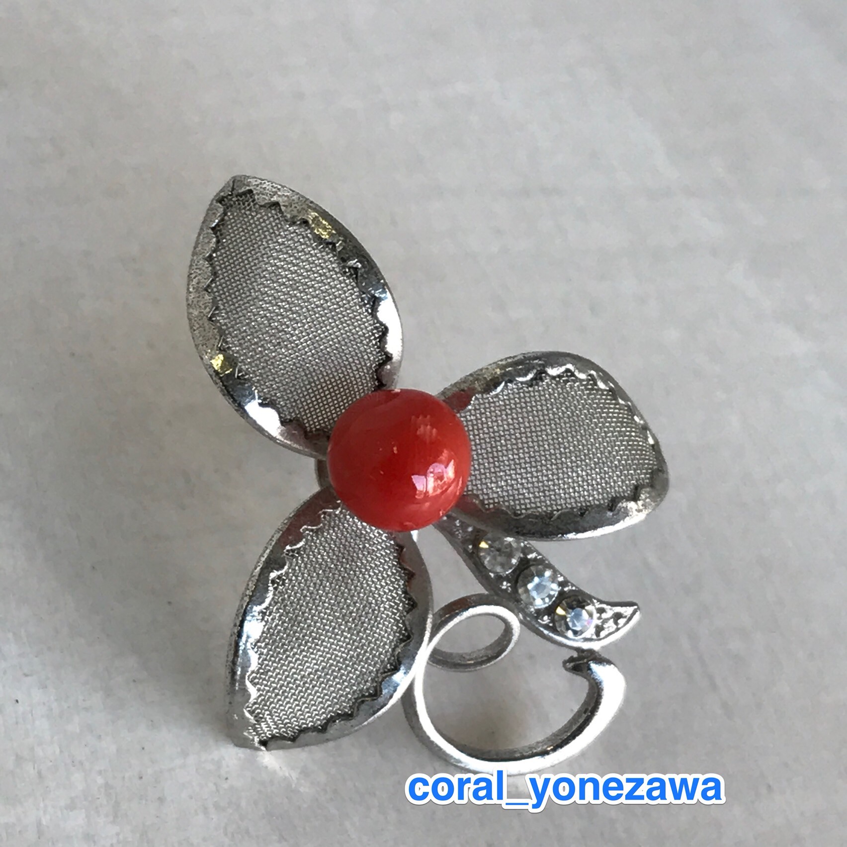 プチブローチ・フラワーピンタック