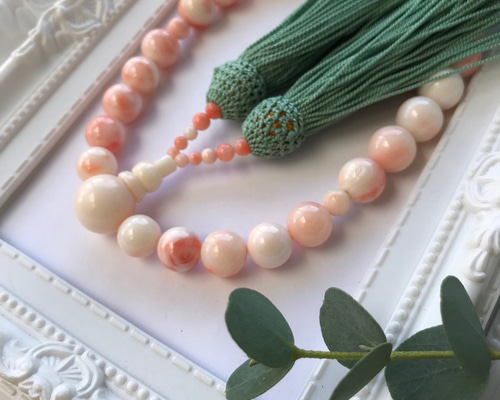 魅力の10ミリ珠珊瑚・御念珠 ご祝儀袋・袱紗（ふくさ） coshiyo