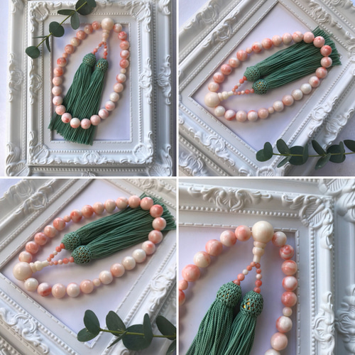 魅力の10ミリ珠珊瑚・御念珠 ご祝儀袋・袱紗（ふくさ） coshiyo