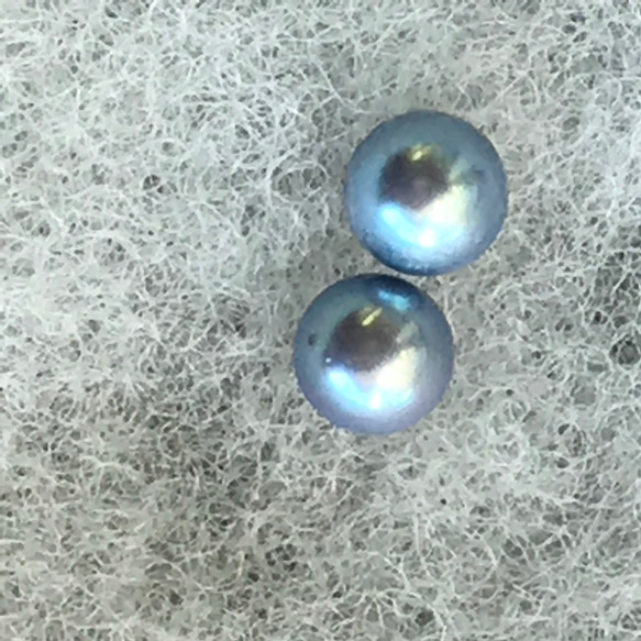 本真珠チタン製ピアス 3枚目の画像