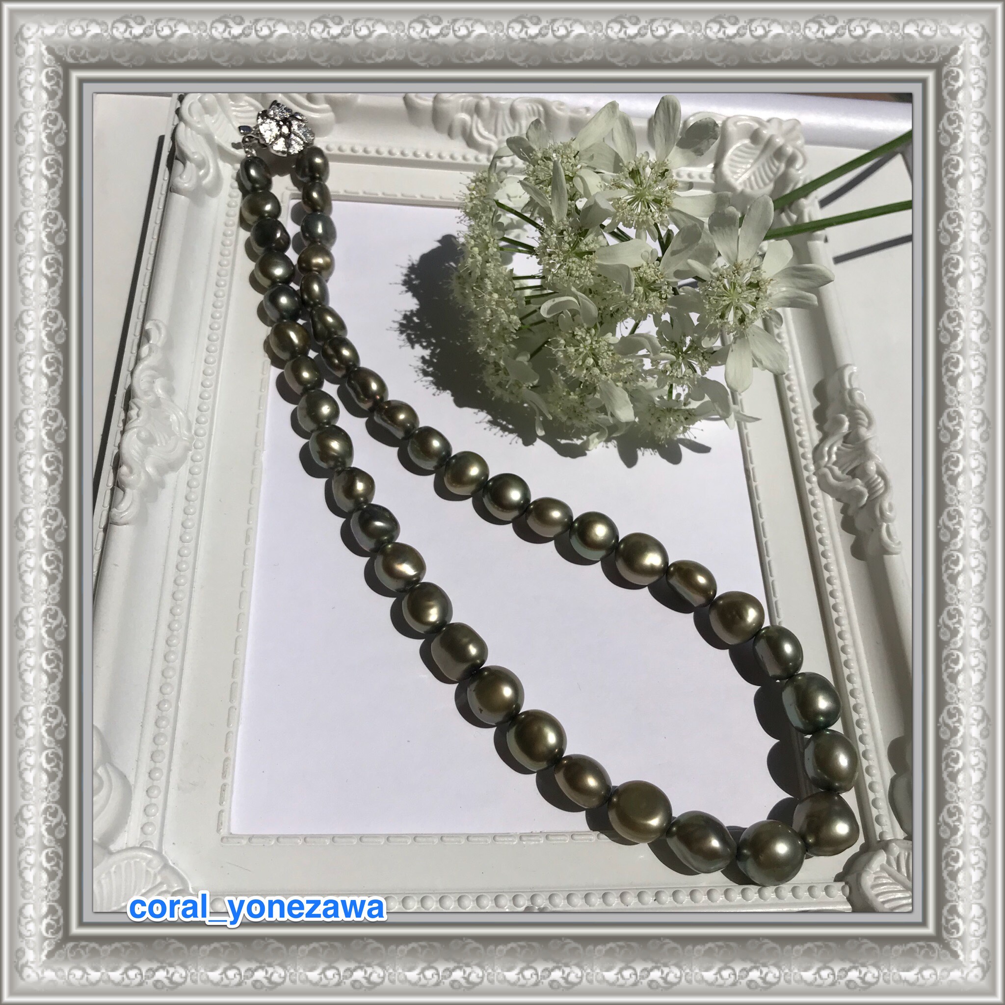 気まぐれ出品☆特別奉仕品・淡水パールネックレスNo.180419