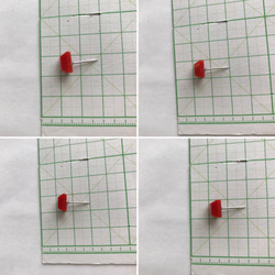 タックピン〜珊瑚スクエアカット〜 4枚目の画像