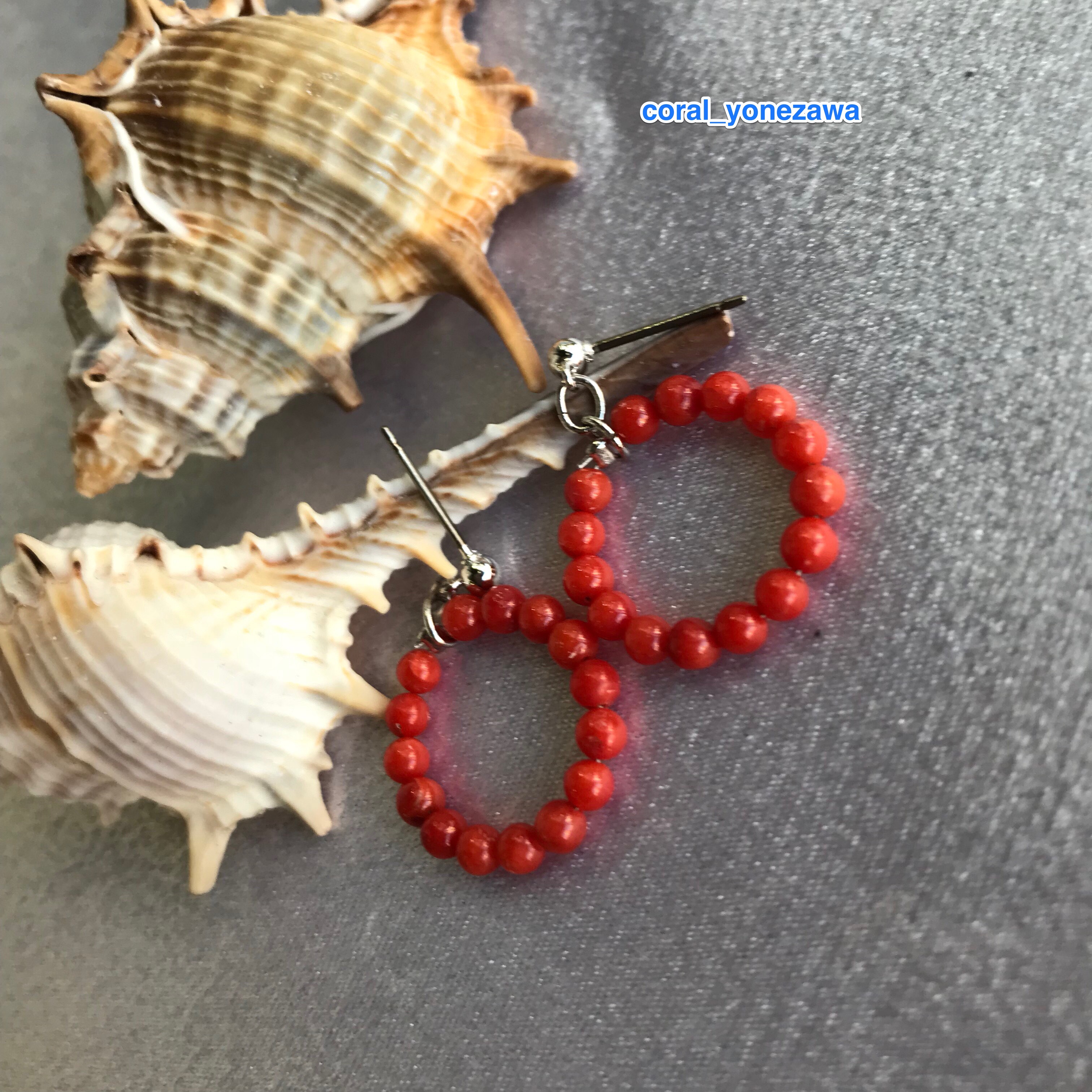 coralフープピアス〜直結スイング〜 5,698円