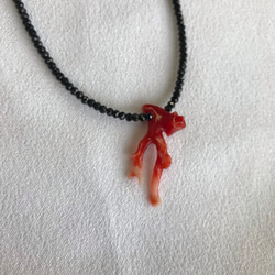 『Creema限定』一点もの・赤珊瑚・個性派ネックレス〜レッドインパクト〜 6枚目の画像