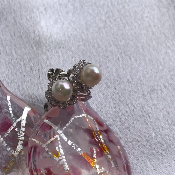 【ま様専用出品】数量限定ハンドメイド2019 本真珠イヤリング 3枚目の画像