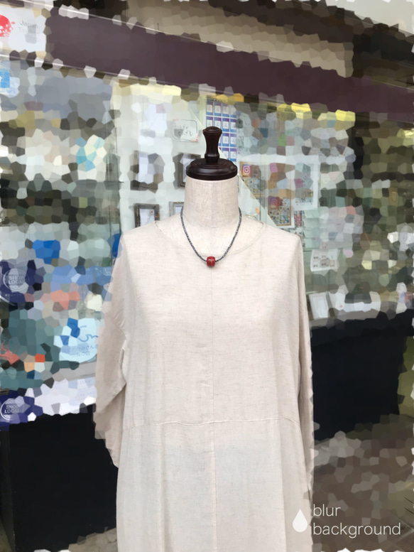 シックな装い…イソバナサンゴとヘマタイトのおしゃれネックレス 3枚目の画像