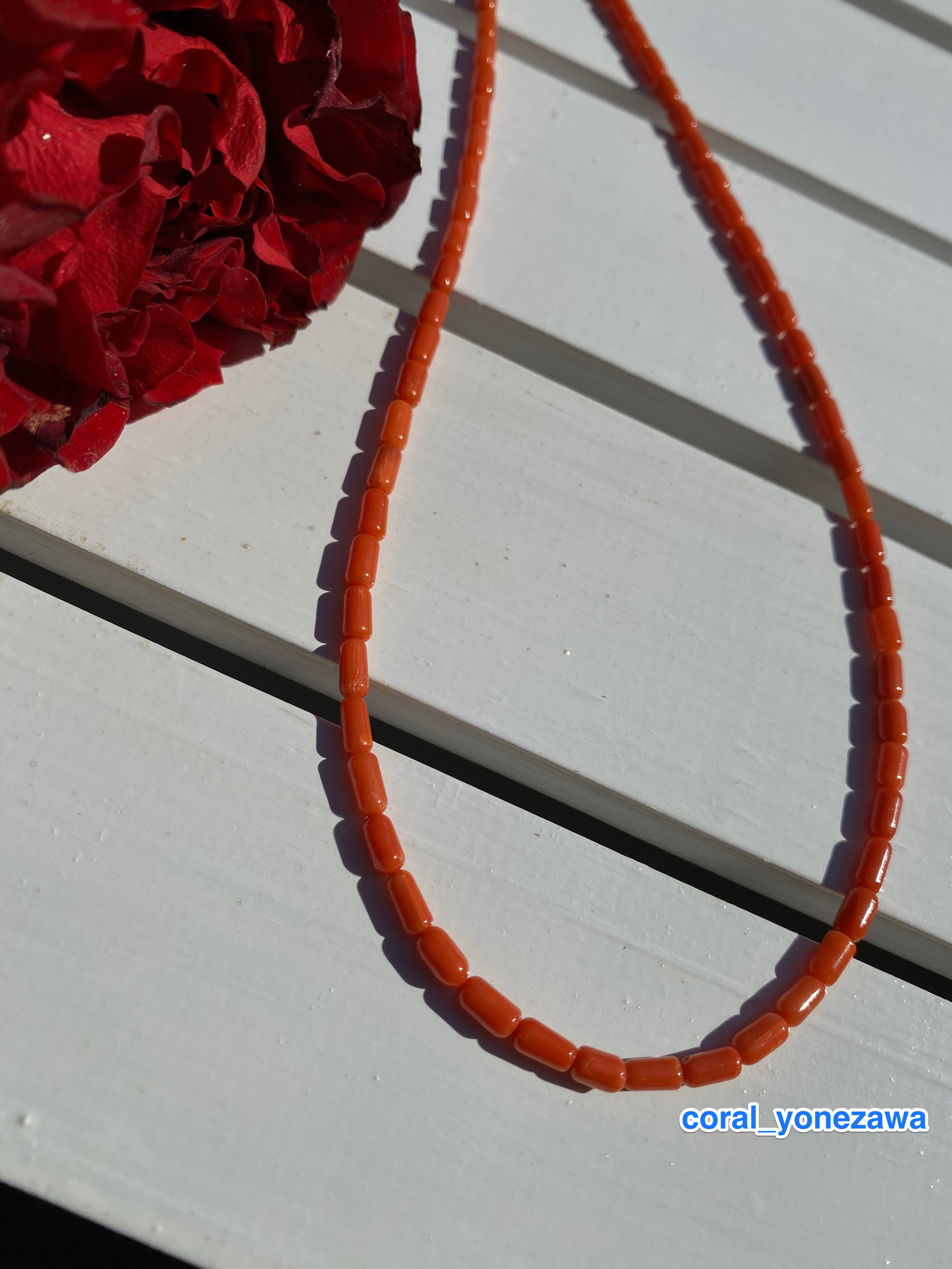 特別奉仕品・赤珊瑚ネックレス