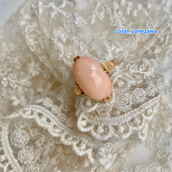 本鼈甲　珊瑚リング指輪サイズ14号☆ 本鼈甲 珊瑚リング指輪サイズ14号☆