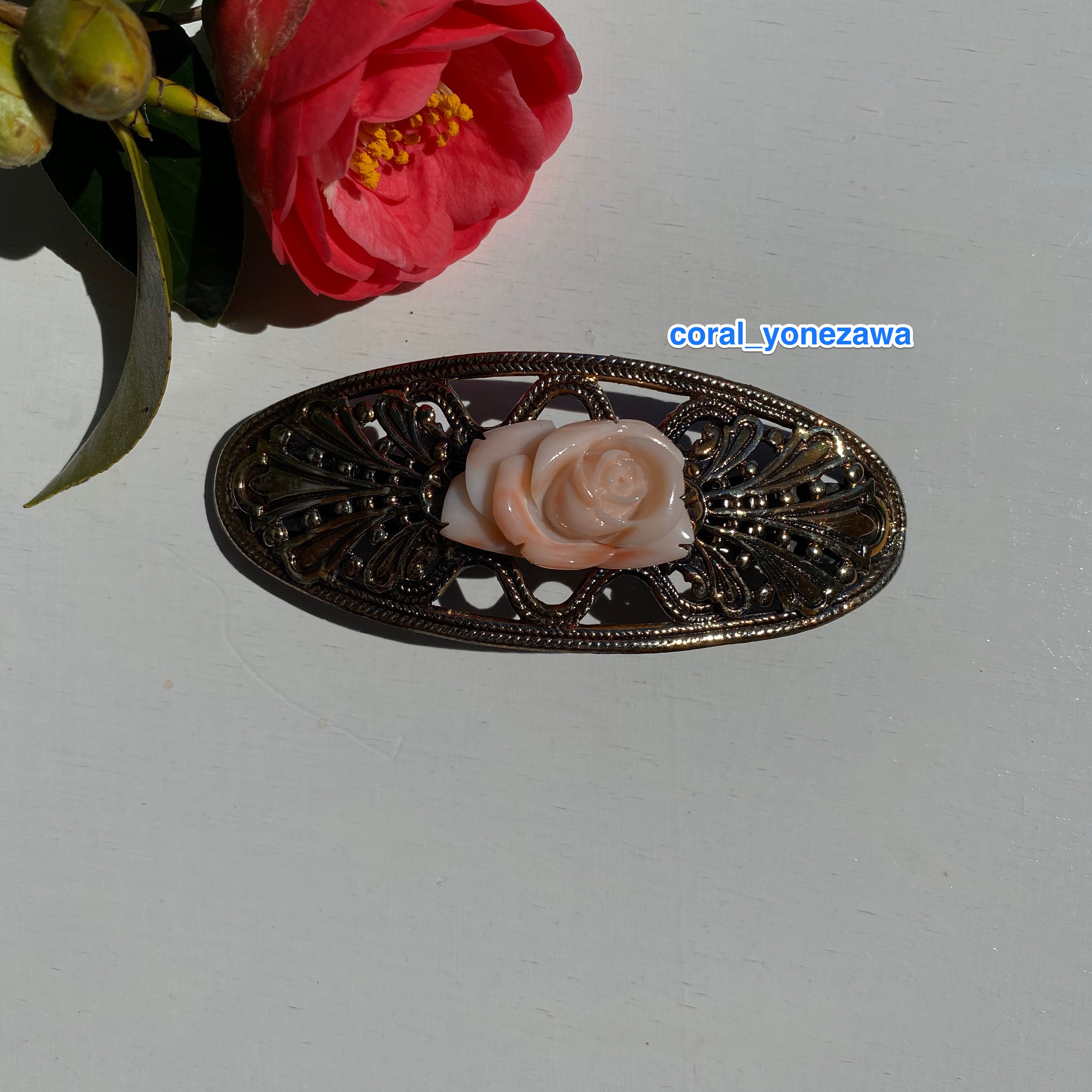 2020春のアップヘアスタイル応援企画・珊瑚バレッタ大放出⑤