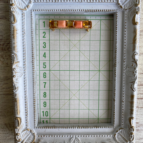 アウトレット】K18製トパーズ・ピンクコーラル・帯留 帯留め coshiyo