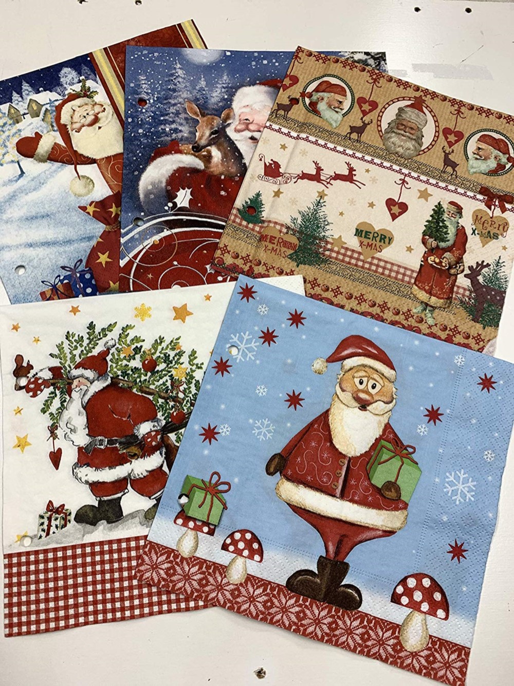 デコパージュ ペーパーナプキン 5枚1セット クリスマス PN243