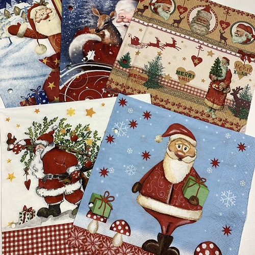 デコパージュ ペーパーナプキン 5枚1セット クリスマス PN243