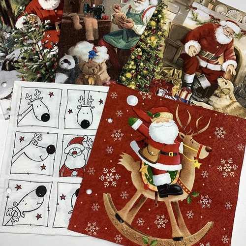 デコパージュ ペーパーナプキン 5枚1セット クリスマス PN239 その他
