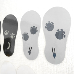 動物の足跡柄の靴おきマーク☆16cm(2セット) 4枚目の画像