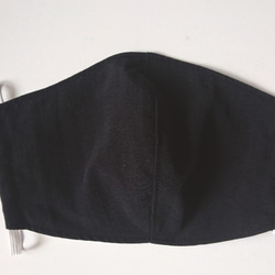 {折扣優惠}  マスク 3D口罩,中性立裁口罩, 抗水性口罩, 潑水性布口罩, 可放濾材 成人口罩, 防飛沬粉黑色布口罩 第2張的照片