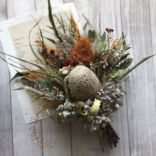 ネイティブフラワーのスワッグ ドライフラワー buhimaru 通販 12125739