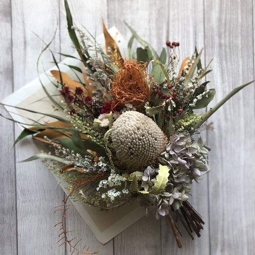 ネイティブフラワーのスワッグ ドライフラワー buhimaru 通販 12125739