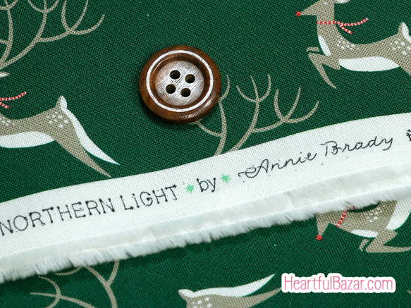 USAコットン(110×50) moda NORTHERN LIGHT トナカイ 3枚目の画像