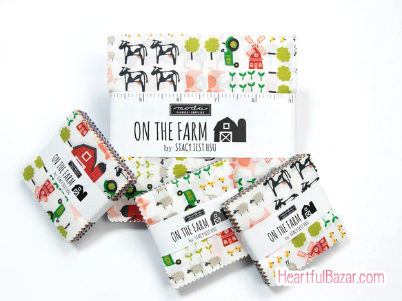 USAコットン moda mini charm 42枚セット ON THE FARM 4枚目の画像