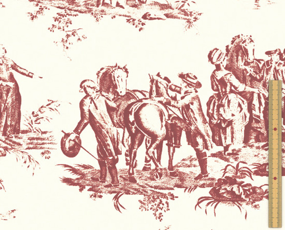 USAコットン(110×50) moda フレンチジェネラル Bon Voyage ルミエール ルージュ 4枚目の画像