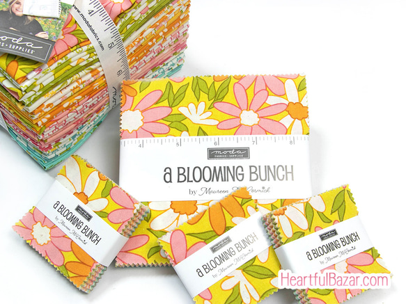 USAコットン moda mini charm 42枚セット a BLOOMING BUNCH 4枚目の画像