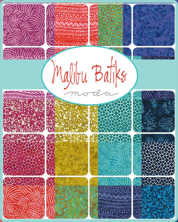 USAコットン moda charmpack 42枚セット Malibu Batiks 2枚目の画像