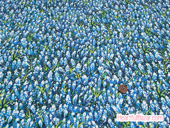 USAコットン(110×50) moda Dreamscapes フィールドオブブルー 2枚目の画像