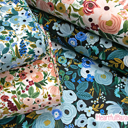 [再入荷]USAコットン(110×50) COTTON+STEEL Garden Party プチガーデン ローズ 5枚目の画像