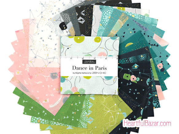 USAコットン moda charmpack 42枚セット Dance in Paris 1枚目の画像