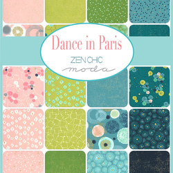 USAコットン moda mini charm 42枚セット Dance in Paris 2枚目の画像