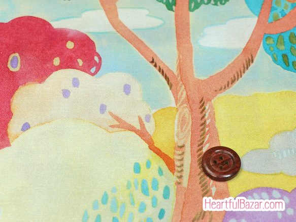 USAコットン(110×50) moda Fanciful Forest 水彩の森 リーフ 2枚目の画像