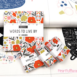 USAコットン moda mini charm 42枚セット WORDS TO LIVE BY 4枚目の画像