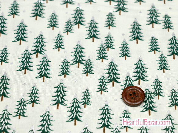[再入荷]USAコットン(110×50) COTTON+STEEL HOLIDAY CLASSICS モミの木 1枚目の画像