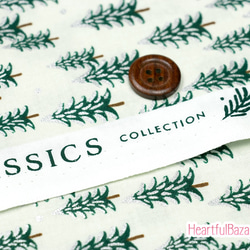 [再入荷]USAコットン(110×50) COTTON+STEEL HOLIDAY CLASSICS モミの木 3枚目の画像