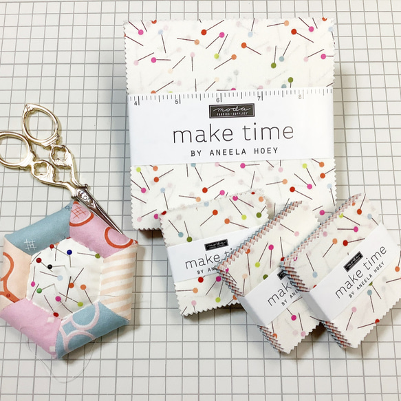 USAコットン moda mini charm 42枚セット make time 6枚目の画像