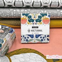 USAコットン(110×50) moda NOCTURNAL 夜の森 5枚目の画像