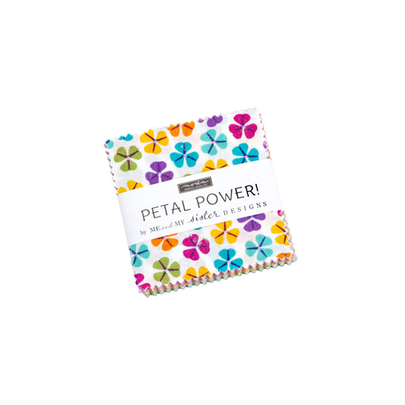 USAコットン moda mini charm 42枚セット PETAL POWER! 1枚目の画像