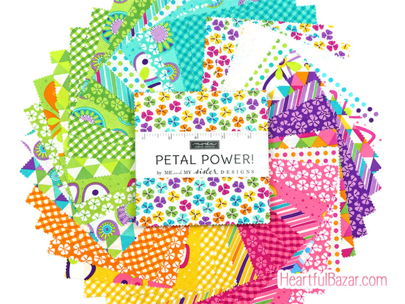 USAコットン moda charmpack 42枚セット PETAL POWER! 1枚目の画像