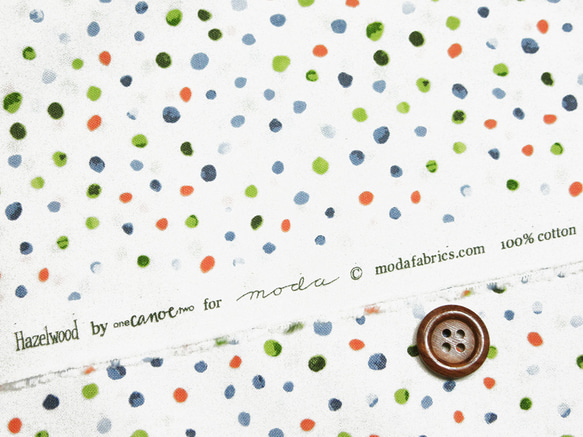 USAコットン moda Hazelwood Polka Dots 3枚目の画像