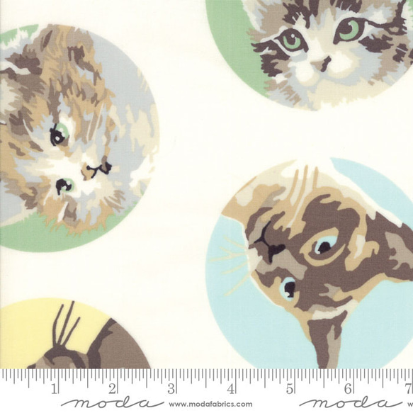 USAコットン(110×50) moda MEOW or never Furball 4枚目の画像