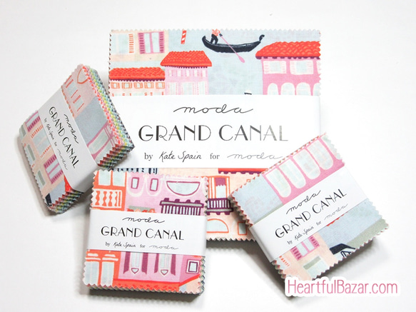 USAコットン moda mini charm 42枚セット GRAND CANAL 4枚目の画像