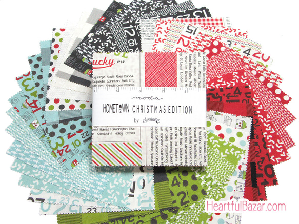 USAコットン moda charmpack 42枚セット HOMETOWN CHRISTMAS EDITION 1枚目の画像