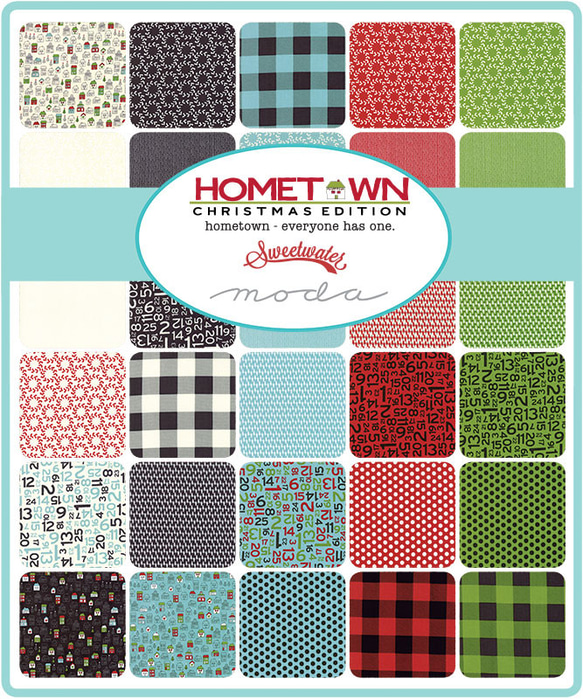 USAコットン moda charmpack 42枚セット HOMETOWN CHRISTMAS EDITION 2枚目の画像