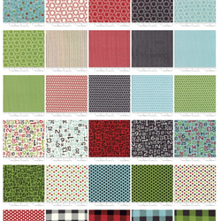 USAコットン moda charmpack 42枚セット HOMETOWN CHRISTMAS EDITION 4枚目の画像