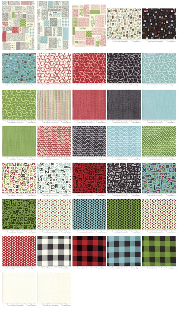 USAコットン moda charmpack 42枚セット HOMETOWN CHRISTMAS EDITION 4枚目の画像