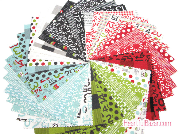 USAコットン moda charmpack 42枚セット HOMETOWN CHRISTMAS EDITION 5枚目の画像