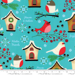 USAコットン moda moda Jingle Birds 小鳥とおうち 4枚目の画像