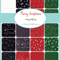 USAコットン moda charmpack 42枚セット Merry Scriptmas 2枚目の画像